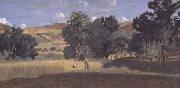 Moisson dans une vallee (mk11)  Jean Baptiste Camille  Corot